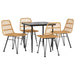Set mobilier de grădină, 5 piese, poliratan - WALTI WALTI