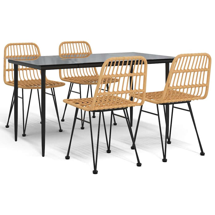 Set mobilier de grădină, 5 piese, poliratan - WALTI WALTI