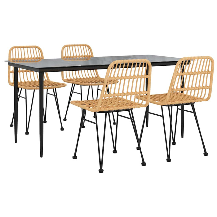 Set mobilier de grădină, 5 piese, poliratan - WALTI WALTI