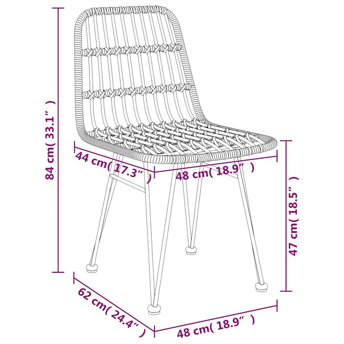 Set mobilier de grădină, 5 piese, poliratan - WALTI WALTI
