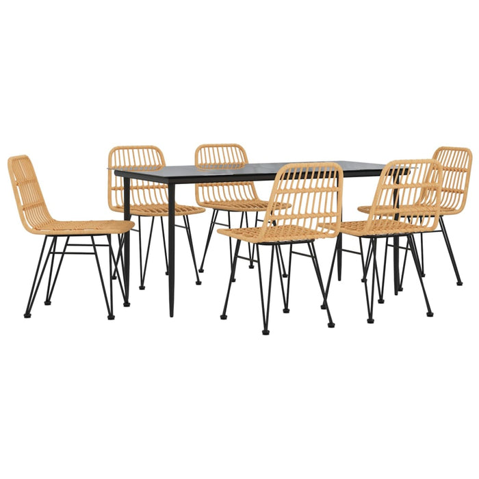 Set mobilier de grădină, 7 piese, poliratan - WALTI WALTI
