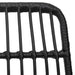 Set mobilier de grădină, 7 piese, negru, poliratan - WALTI WALTI