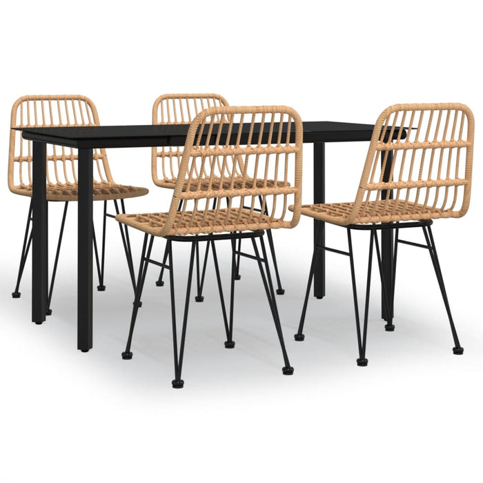 Set mobilier de grădină, 5 piese, poliratan - WALTI WALTI