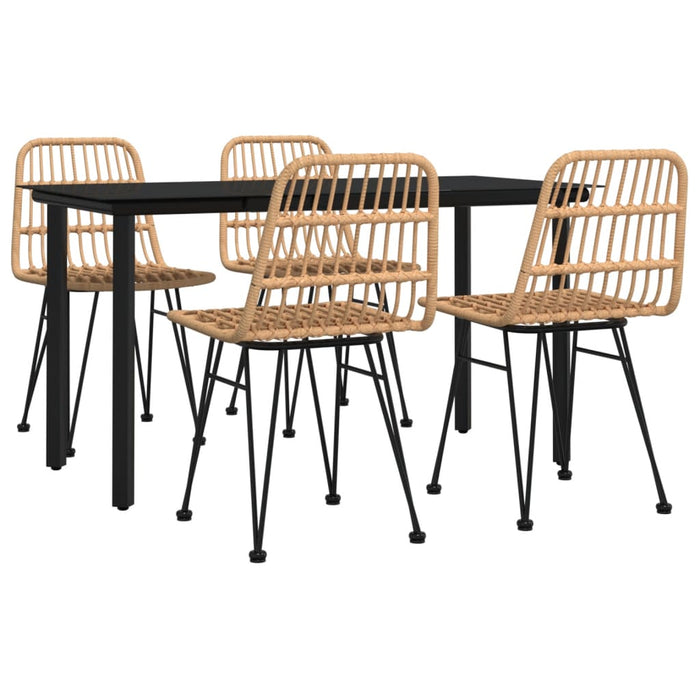 Set mobilier de grădină, 5 piese, poliratan - WALTI WALTI