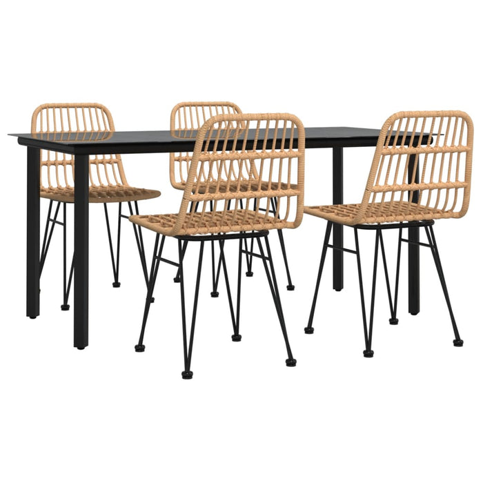 Set mobilier de grădină, 5 piese, poliratan - WALTI WALTI