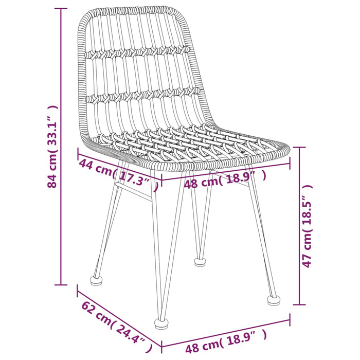 Set mobilier de grădină, 5 piese, poliratan - WALTI WALTI