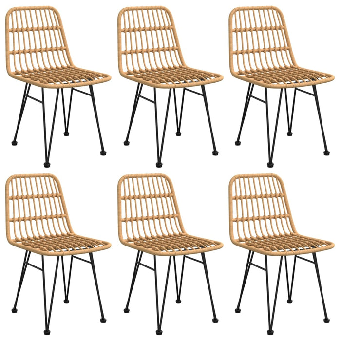 Set mobilier de grădină, 7 piese, poliratan WALTI