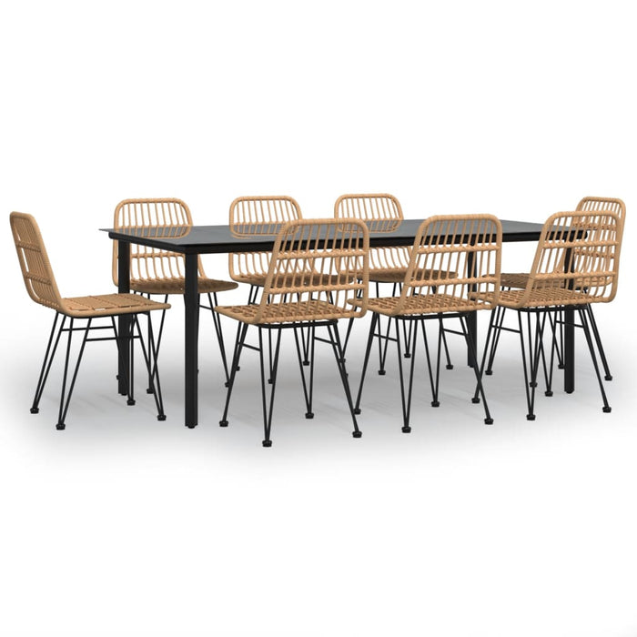 Set mobilier de grădină, 9 piese, poliratan - WALTI WALTI