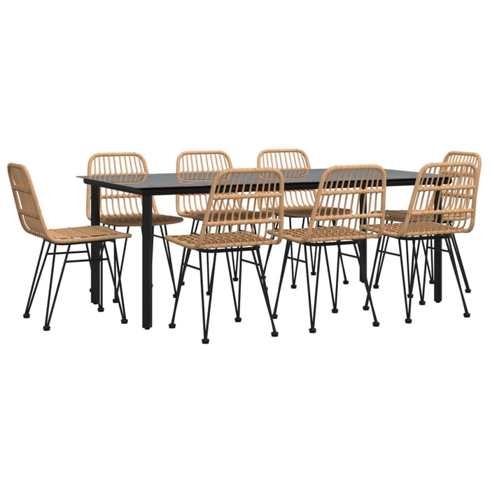 Set mobilier de grădină, 9 piese, poliratan - WALTI WALTI