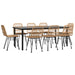 Set mobilier de grădină, 9 piese, poliratan - WALTI WALTI