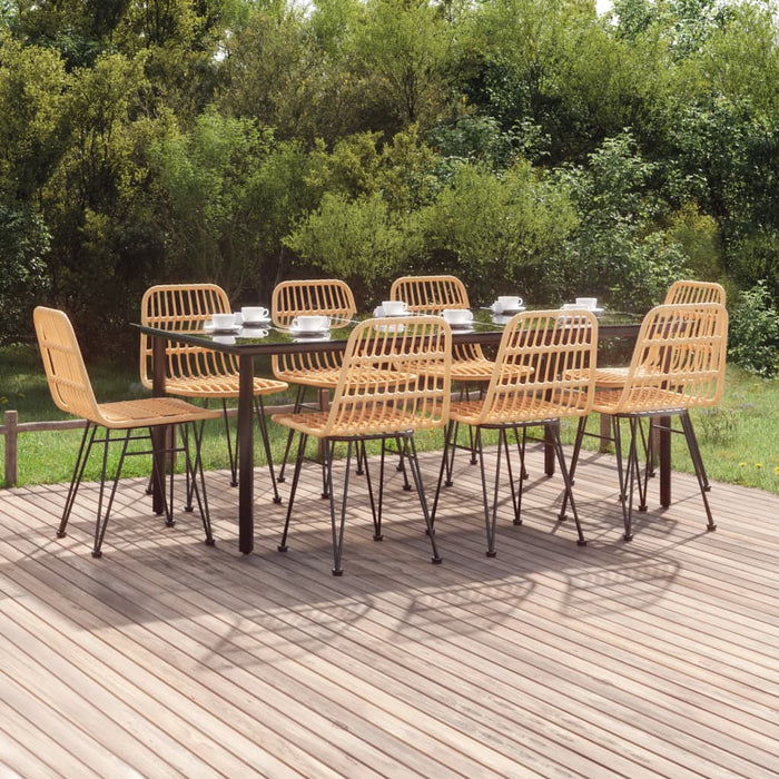 Set mobilier de grădină, 9 piese, poliratan - WALTI WALTI