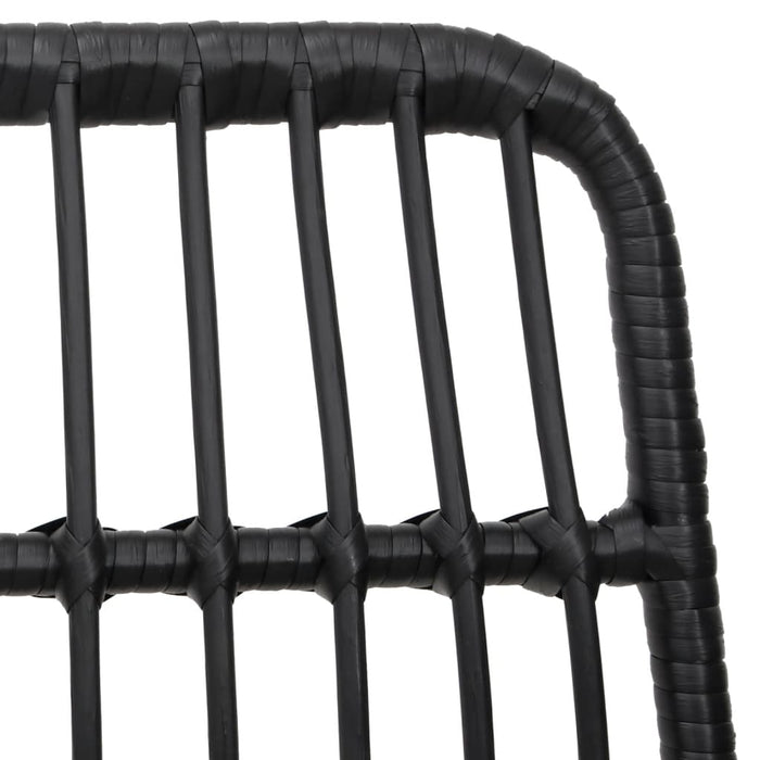 Set mobilier de grădină, 7 piese, negru, poliratan - WALTI WALTI