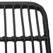 Set mobilier de grădină, 7 piese, negru, poliratan - WALTI WALTI