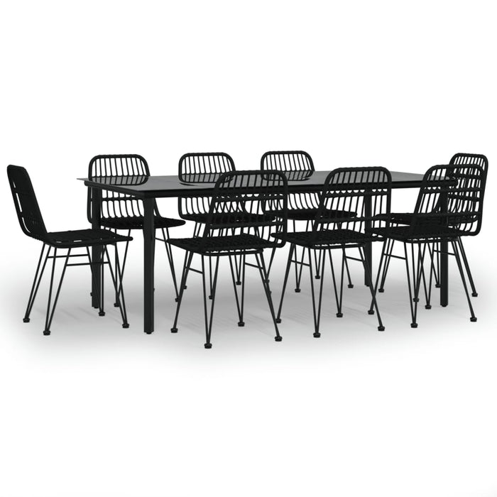 Set mobilier de grădină, 9 piese, poliratan WALTI