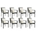 Set mobilier de grădină cu perne, 9 piese, negru, poliratan - WALTI WALTI