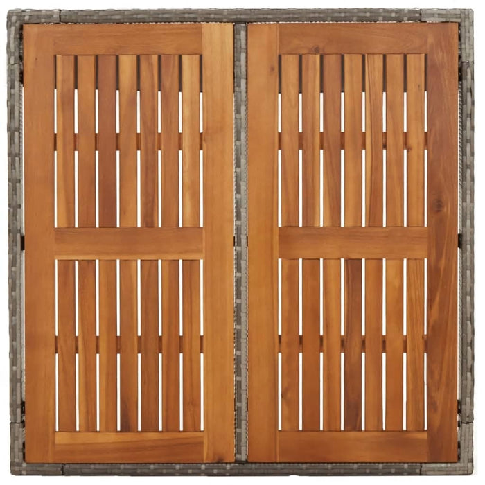 Set mobilier de grădină cu perne, 3 piese, gri, poliratan WALTI