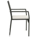 Set mobilier de grădină cu perne, 7 piese, negru, poliratan - WALTI WALTI