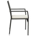 Set mobilier de grădină cu perne, 9 piese, negru, poliratan - WALTI WALTI