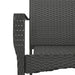Set mobilier de grădină cu perne, 9 piese, negru, poliratan - WALTI WALTI
