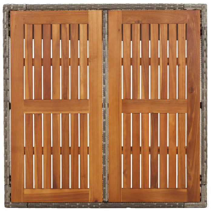 Set mobilier de grădină cu perne, 3 piese, gri, poliratan - WALTI WALTI