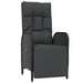 Set mobilier de grădină cu perne, 5 piese, negru, poliratan - WALTI WALTI