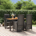 Set mobilier de grădină cu perne, 5 piese, negru, poliratan - WALTI WALTI