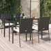 Set mobilier de grădină cu perne, 5 piese, negru, poliratan - WALTI WALTI