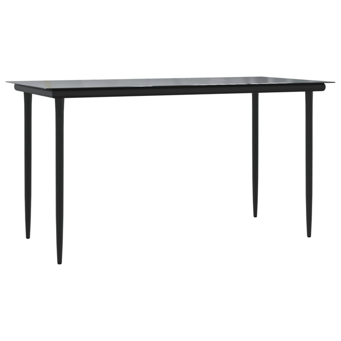 Set mobilier grădină cu perne, 5 piese, negru și gri, poliratan - WALTI WALTI