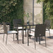 Set mobilier de grădină cu perne, 5 piese, negru, poliratan - WALTI WALTI
