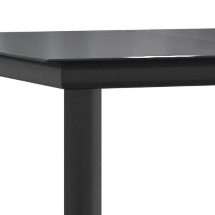 Set mobilier grădină cu perne, 5 piese, negru și gri, poliratan - WALTI WALTI