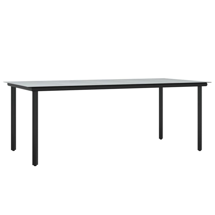 Set mobilier de grădină cu perne, 7 piese, negru/gri, poliratan - WALTI WALTI