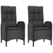 Set mobilier de grădină cu perne, 5 piese, negru, poliratan - WALTI WALTI