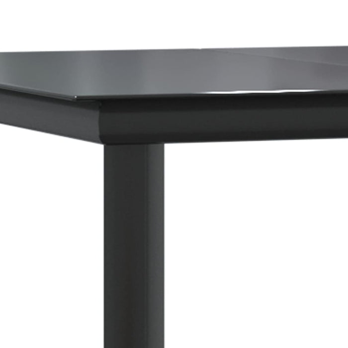 Set mobilier de grădină cu perne, 7 piese, negru, poliratan - WALTI WALTI