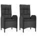 Set mobilier de grădină cu perne, 5 piese, negru, poliratan - WALTI WALTI