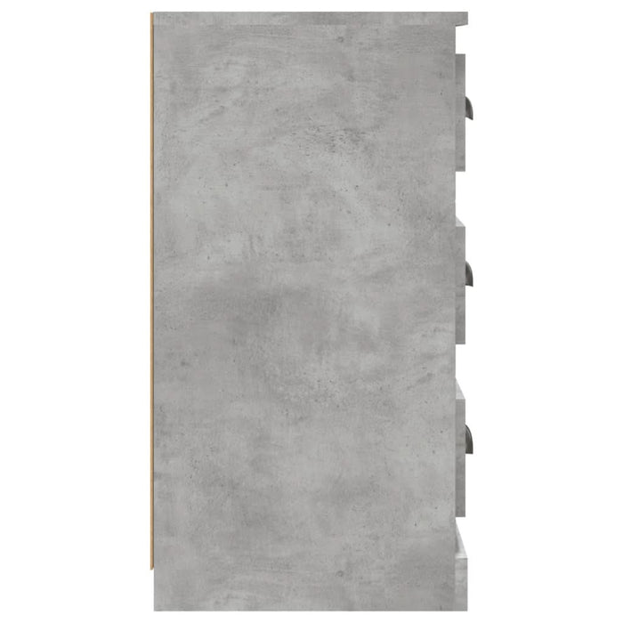 Servante, 2 piese, gri beton, lemn prelucrat - WALTI WALTI