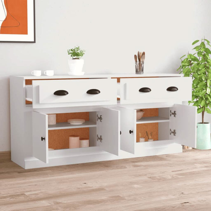 Servante, 2 piese, alb, lemn prelucrat - WALTI WALTI