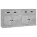 Servante, 2 piese, gri beton, lemn prelucrat - WALTI WALTI