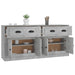 Servante, 2 piese, gri beton, lemn prelucrat - WALTI WALTI