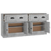 Servante, 2 piese, gri beton, lemn prelucrat - WALTI WALTI