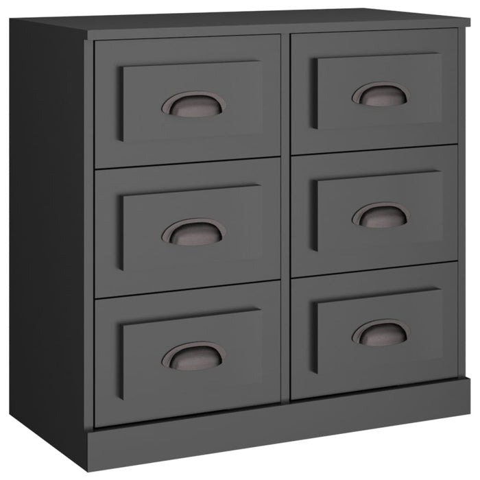 Servante, 2 piese, negru, lemn prelucrat WALTI