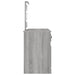 Masă de toaletă cu LED, sonoma gri, 130x50x132,5 cm - WALTI WALTI