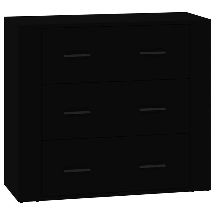 Servante, 3 piese, negru, lemn prelucrat WALTI
