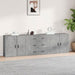 Servante, 3 piese, gri beton, lemn prelucrat - WALTI WALTI
