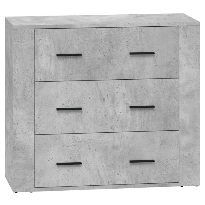 Servante, 2 piese, gri beton, lemn prelucrat - WALTI WALTI