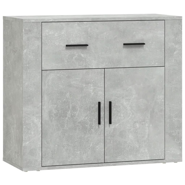 Servante, 3 piese, gri beton, lemn prelucrat - WALTI WALTI