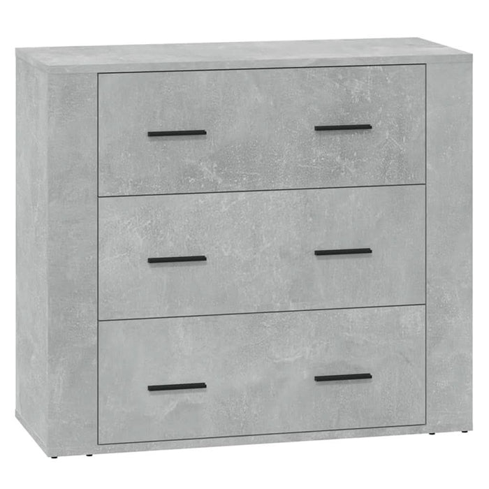 Servante, 3 piese, gri beton, lemn prelucrat - WALTI WALTI