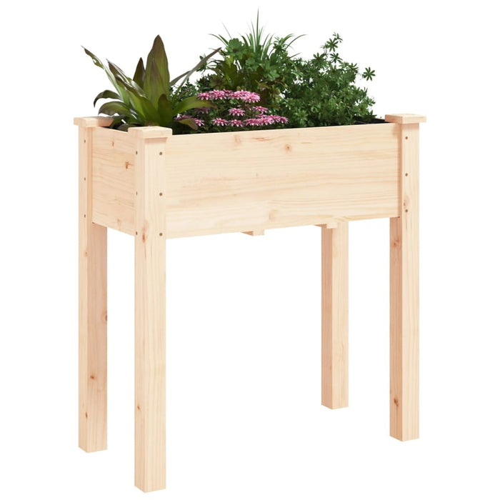 Jardinieră cu căptușeală, 71x37x76 cm, lemn masiv de brad - WALTI WALTI