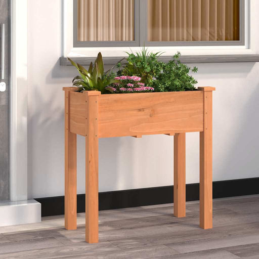 Jardinieră cu căptușeală, maro, 71x37x76 cm, lemn masiv de brad - WALTI WALTI