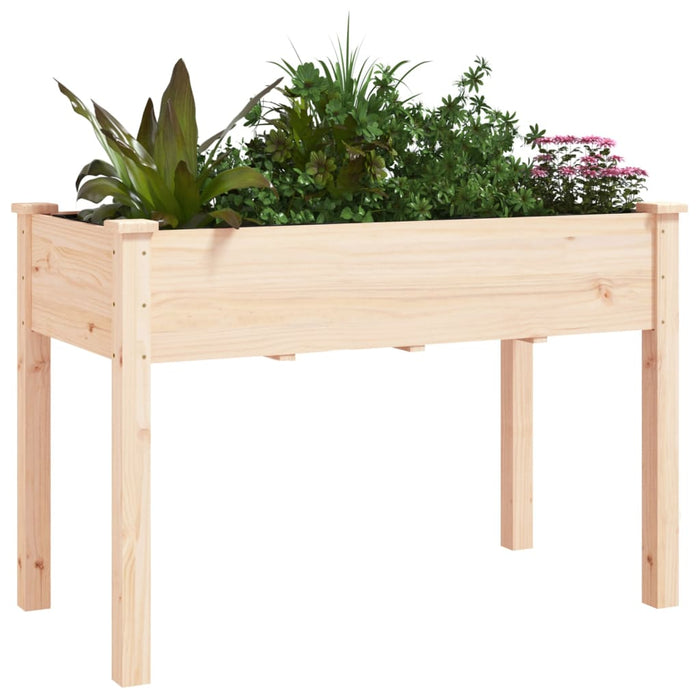 Jardinieră cu căptușeală, 118x59x76 cm, lemn masiv de brad - WALTI WALTI