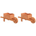 Jardiniere tip roabă, 2 buc., 47x15x19 cm, lemn masiv de brad - WALTI WALTI